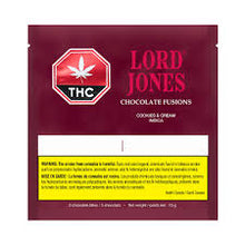 Load image into Gallery viewer, Lord Jones - Chocolate Fusions Cookies &amp; Cream Indica 10mg Chocolates
